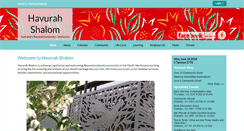 Desktop Screenshot of havurahshalom.org